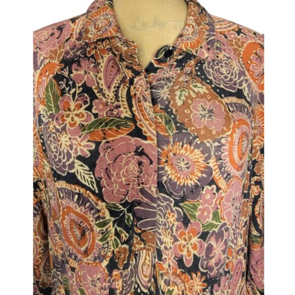 Natural Life Rebecca ButterSoft Midi Dress Boho Cottagecore POCKETS Size L - Picture 5 of 12